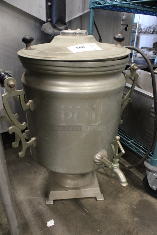 Metal Countertop Coffee Urn w/ Lid. 22x22x28 - Image 2 of 4