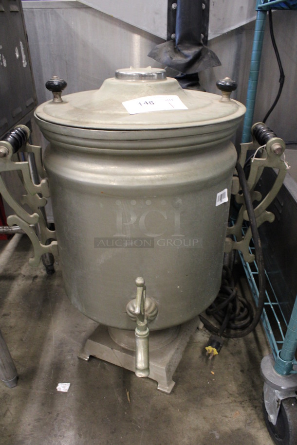 Metal Countertop Coffee Urn w/ Lid. 22x22x28 - Image 4 of 4