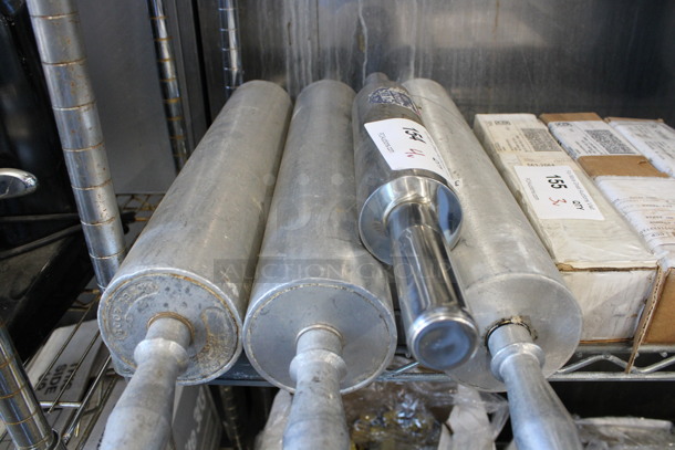 4 Various Metal Rolling Pins. Includes 26x3.5x3.5. 4 Times Your Bid! - Image 2 of 3