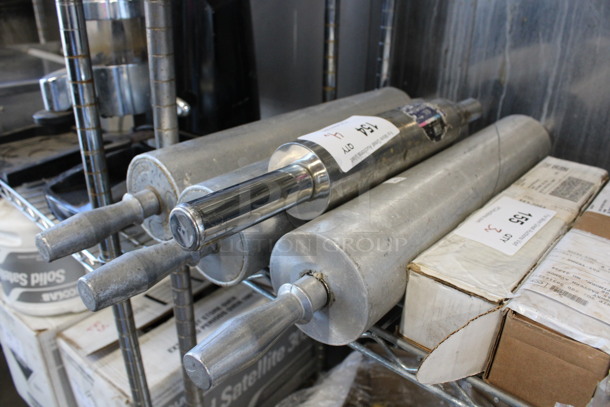 4 Various Metal Rolling Pins. Includes 26x3.5x3.5. 4 Times Your Bid! - Image 3 of 3
