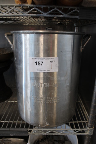 Metal Stock Pot w/ Lid. 15x13x16