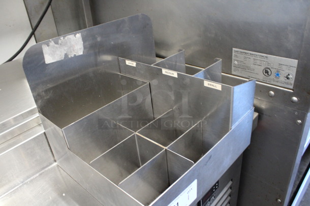 Metal Countertop Multi Compartment Bin. 16x14x11 - Image 2 of 3