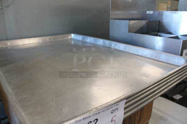 5 Metal Full Size Baking Pans. 18x26x1. 5 Times Your Bid! - Image 2 of 2