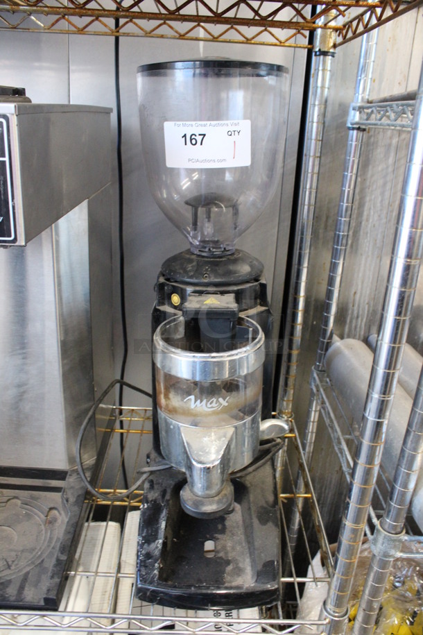 Metal Commercial Countertop Espresso Bean Grinder w/ Hopper. 8x16x24. Tested and Working! - Image 1 of 4