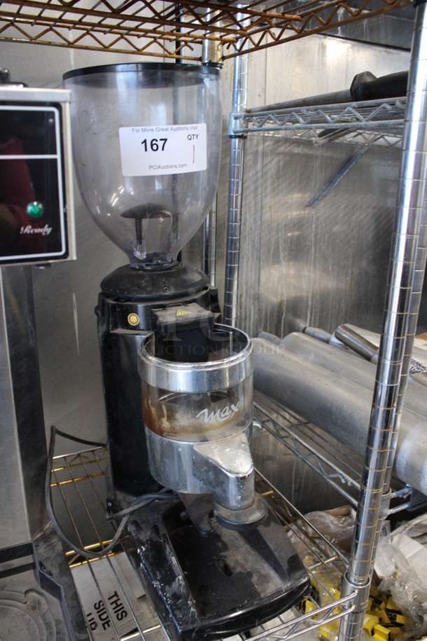 Metal Commercial Countertop Espresso Bean Grinder w/ Hopper. 8x16x24. Tested and Working! - Image 2 of 4