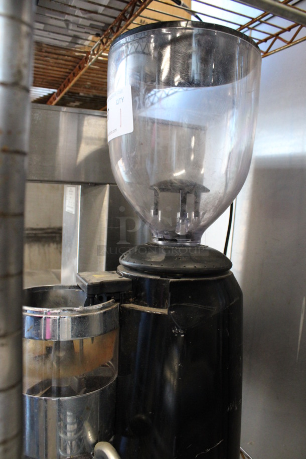 Metal Commercial Countertop Espresso Bean Grinder w/ Hopper. 8x16x24. Tested and Working! - Image 3 of 4