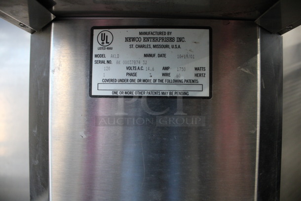 Newco Model AKLD Stainless Steel Commercial Countertop Coffee Machine. 120 Volts, 1 Phase. 9x17x21 - Image 4 of 4