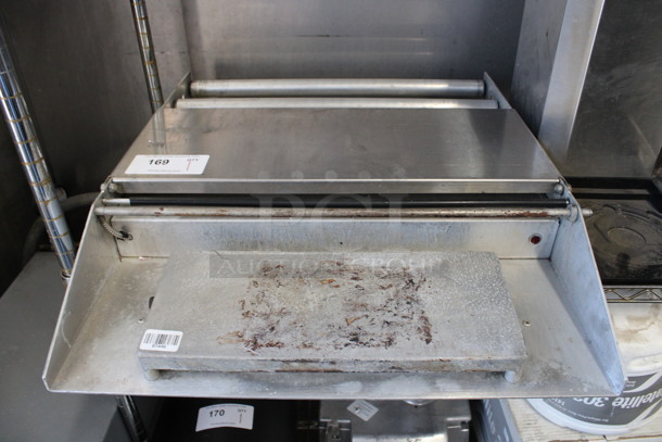 Stainless Steel Commercial Countertop Wrapping Station. 22.5x26.5x4. Tested and Working! - Image 1 of 3