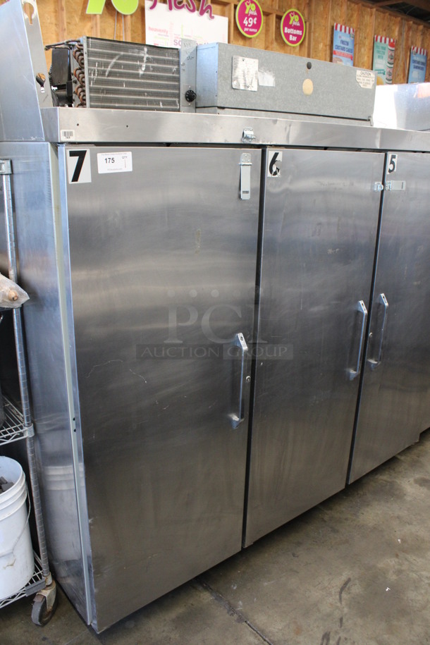 Hobart Model Q3-5 Stainless Steel Commercial 3 Door Reach In Cooler. 120/208-240 Volts, 1 Phase. 82.5x34x83 - Image 2 of 9