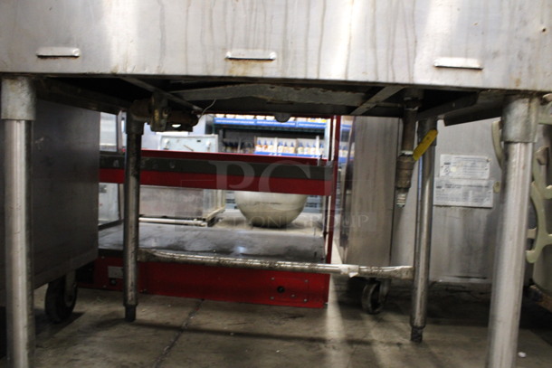Metal Commercial 2 Well Propane Gas Powered Steam Table on Metal Legs. 33x23x34 - Image 4 of 4