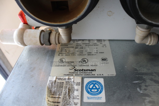2 Scotsman Model CME1656RS-3F Stainless Steel Commercial Ice Machine Heads on Follett Model LD124S / SG3200-72 Ice Bin. 208/230 Volts, 1 Phase. 72x56x97 - Image 12 of 12