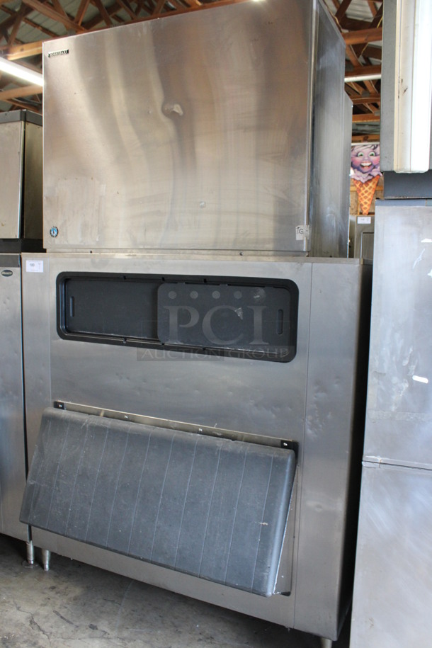Hoshizaki Model KM-1900SRJ3 Stainless Steel Commercial Ice Machine Head on Hoshizaki Model B-1500SS Stainless Steel Commercial Ice Bin. 208/230 Volts, 3 Phase. 60x43x98.5 - Image 3 of 10