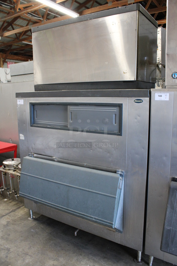 Scotsman Model CME2006RS-3C Stainless Steel Commercial Ice Machine Head on Follett Stainless Steel Commercial Ice Bin. 208/230 Volts, 3 Phase. 60x42x89 - Image 4 of 7