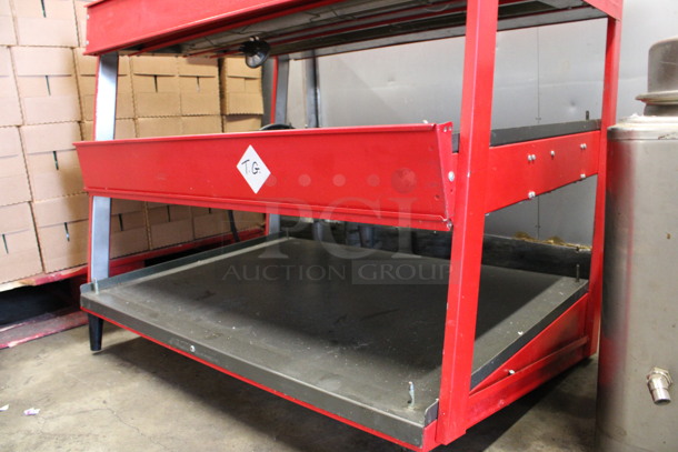 Red Metal Commercial Countertop 2 Tier Warming Display Merchandiser. 208 Volts, 1 Phase. 36x25x29 - Image 3 of 6