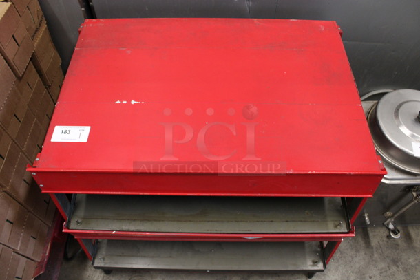 Red Metal Commercial Countertop 2 Tier Warming Display Merchandiser. 208 Volts, 1 Phase. 36x25x29 - Image 6 of 6