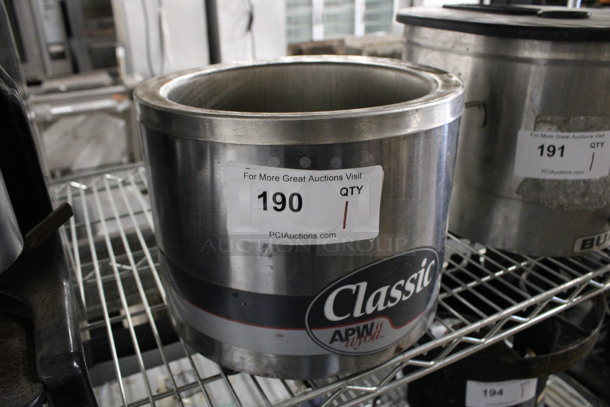 APW Wyott Model RW-11 Stainless Steel Commercial Countertop Soup Kettle Food Warmer. 120 Volts, 1 Phase. 10.5x10.5x8.5. Tested and Working! - Image 3 of 4