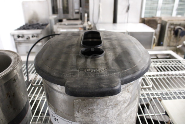 Bunn Stainless Steel Commercial Beverage Holder Dispenser w/ Lid. 13x17x10 - Image 2 of 4
