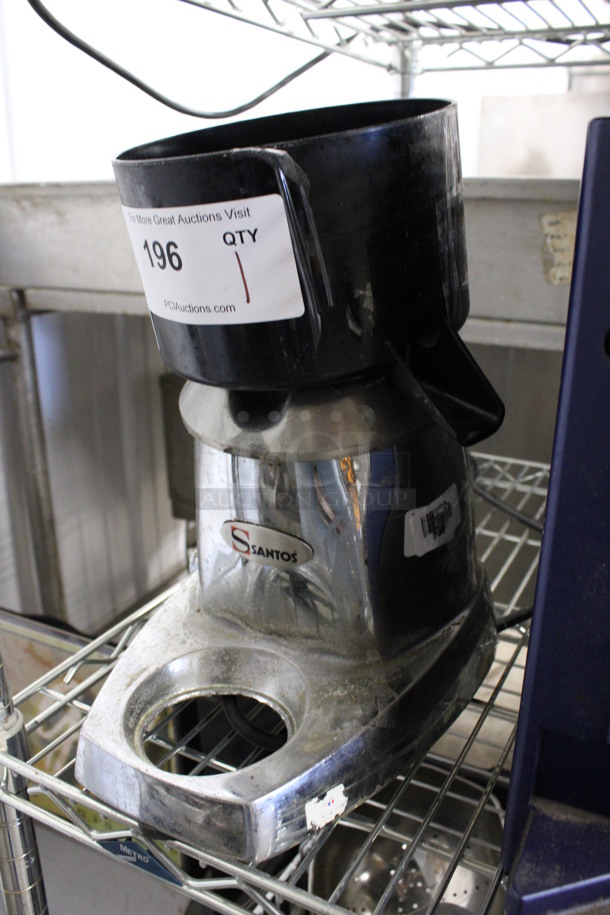 Santos Metal Commercial Countertop Juicer. 100-120 Volts, 1 Phase. 8x12x13. Tested and Working! - Image 2 of 5