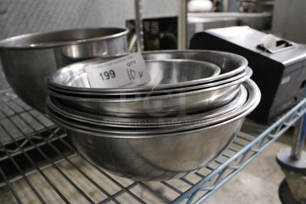 10 Various Metal Bowls. Includes 10x10x6. 10 Times Your Bid! - Image 2 of 3