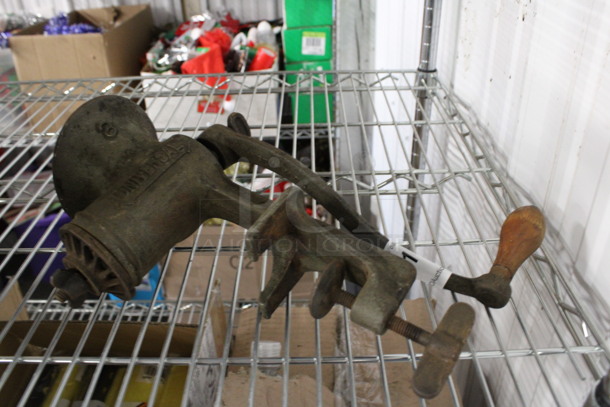 Universal Metal Commercial Countertop Mounted Meat Grinder. 10x5x14 - Image 1 of 3