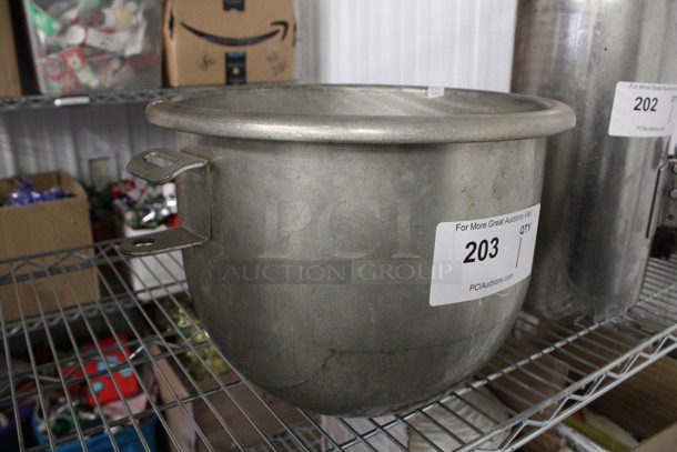 Hobart A200 Metal Commercial Mixing Bowl. 16x12x10 - Image 2 of 6