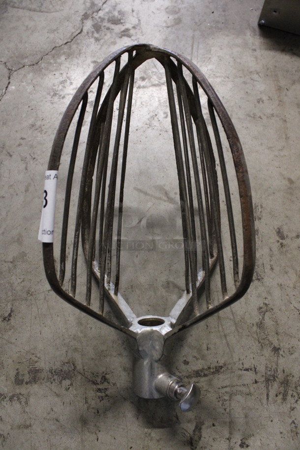 Metal Commercial Whisk Attachment for Hobart Legacy Mixer. Appears To Be a 20 Quart. 8.5x8.5x13 - Image 1 of 4