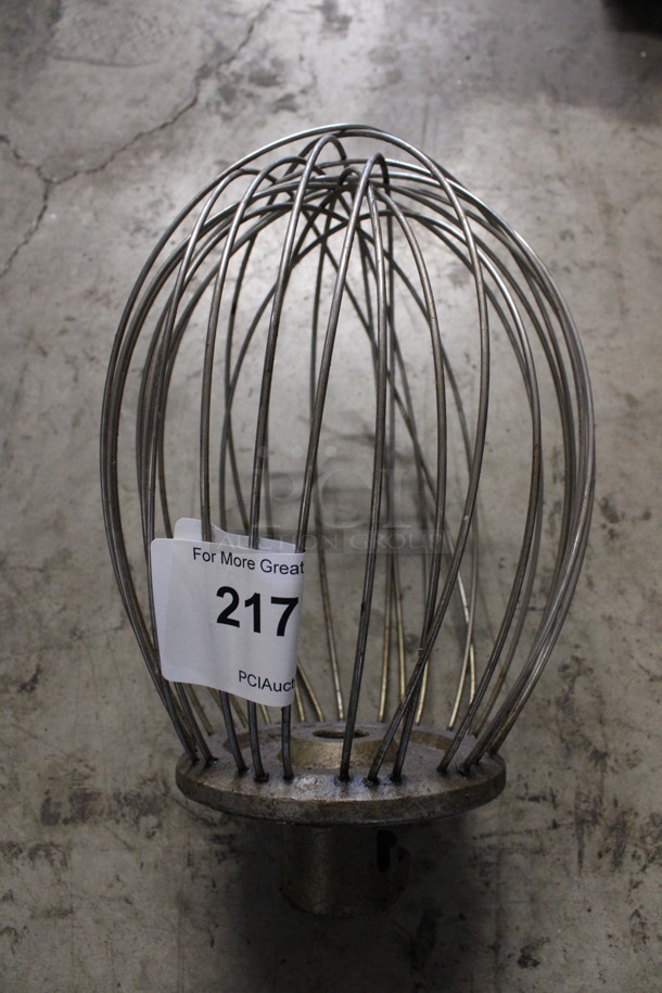 Metal Commercial Whisk Attachment for Hobart Mixer. Appears To Be a 20 Quart. 8x8x13 - Image 1 of 4