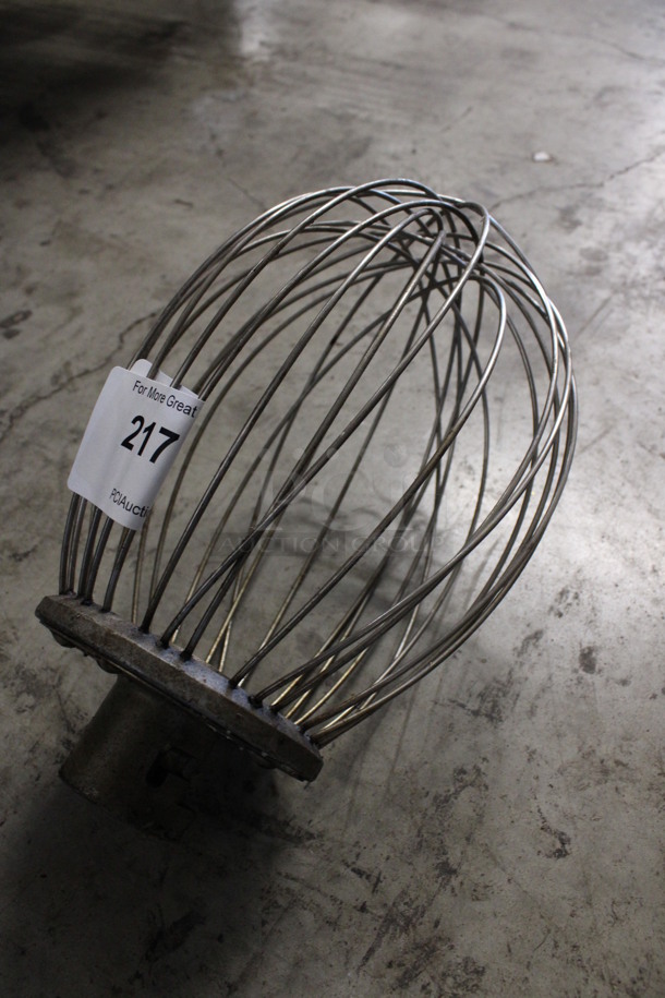 Metal Commercial Whisk Attachment for Hobart Mixer. Appears To Be a 20 Quart. 8x8x13 - Image 2 of 4