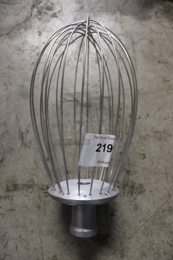 Metal Commercial Whisk Attachment for Hobart Mixer. Appears To Be a 20 Quart. 8x8x16.5 - Image 1 of 4