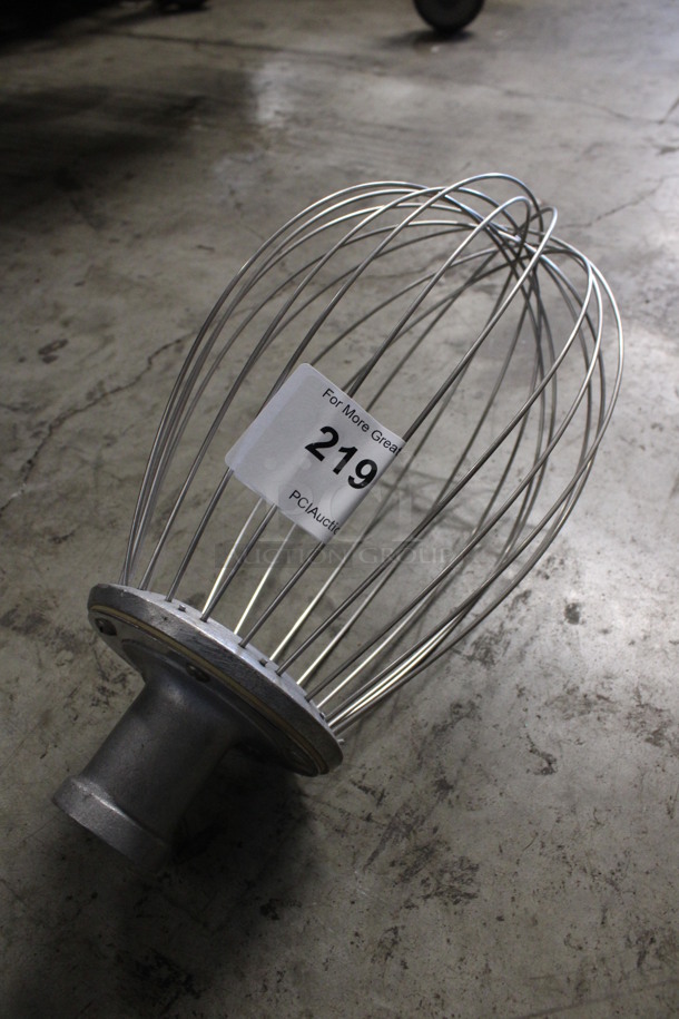 Metal Commercial Whisk Attachment for Hobart Mixer. Appears To Be a 20 Quart. 8x8x16.5 - Image 3 of 4