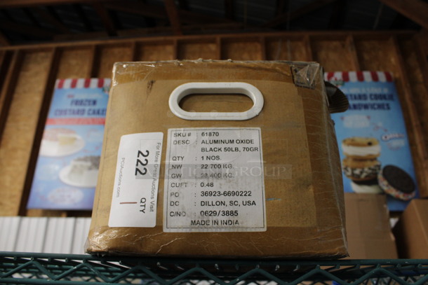 BRAND NEW IN BOX! Central Pneumatic Black Aluminum Oxide. 50 Pounds. - Image 1 of 4