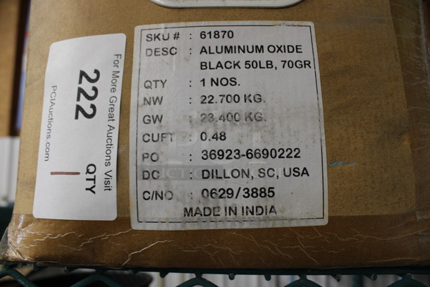 BRAND NEW IN BOX! Central Pneumatic Black Aluminum Oxide. 50 Pounds. - Image 2 of 4