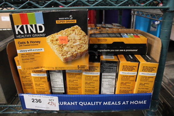 ALL ONE MONEY! Lot of 24 BRAND NEW Boxes of Kind Oats and Honey Bars! - Image 1 of 3