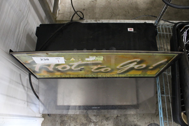 Black Metal Countertop Warming Display Merchandiser. 115 Volts, 1 Phase. 21x16x26. Tested and Working! - Image 4 of 4