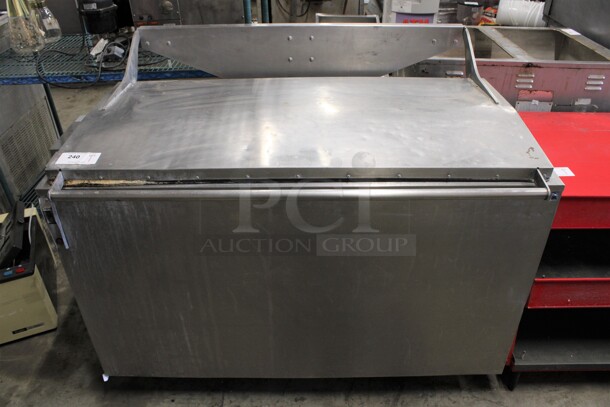 Hardt Model H4 Stainless Steel Commercial Floor Style Rotisserie Pot Pan Cleaning Soaker w/ Lid on Commercial Casters. 120 Volts, 1 Phase. 51x34x41