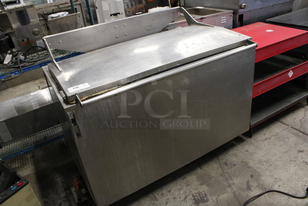 Hardt Model H4 Stainless Steel Commercial Floor Style Rotisserie Pot Pan Cleaning Soaker w/ Lid on Commercial Casters. 120 Volts, 1 Phase. 51x34x41 - Image 2 of 5