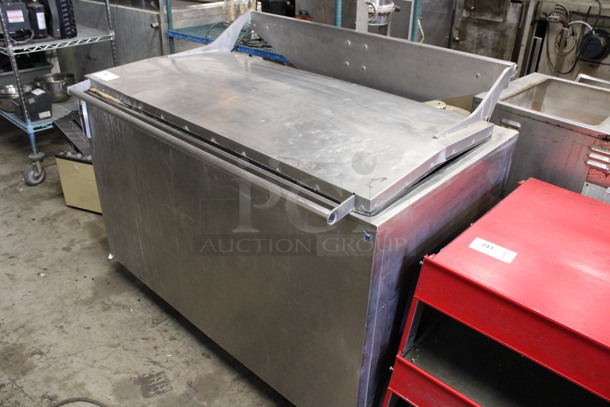 Hardt Model H4 Stainless Steel Commercial Floor Style Rotisserie Pot Pan Cleaning Soaker w/ Lid on Commercial Casters. 120 Volts, 1 Phase. 51x34x41 - Image 4 of 5