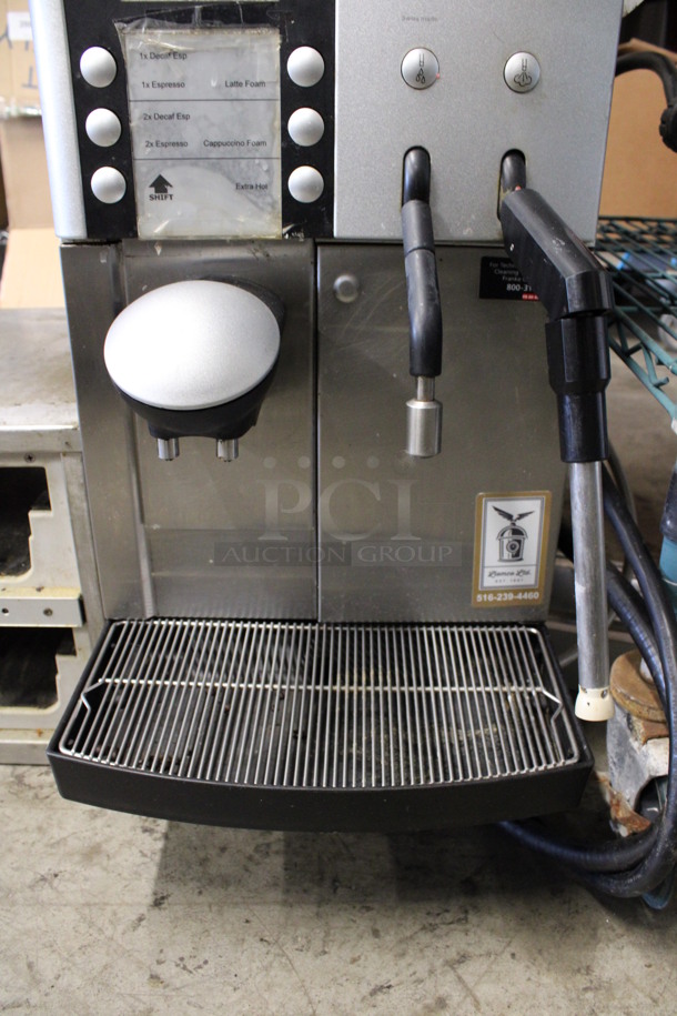 Franke Evolution Metal Commercial Countertop Automatic Single Group Espresso Machine w/ Steam Wand and 2 Hoppers. 208 Volts, 1 Phase. 13x24x35 - Image 5 of 8