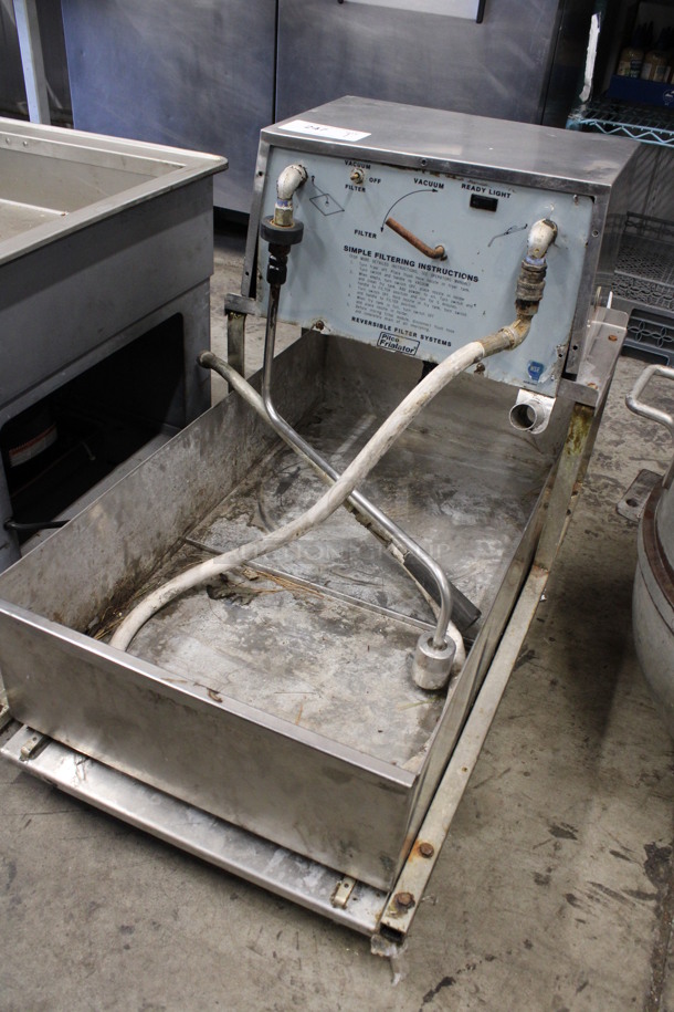 Pitco Frialator Model RP1 Metal Commercial Oil Filtration System. 115 Volts, 1 Phase. 20x31x25 - Image 2 of 6