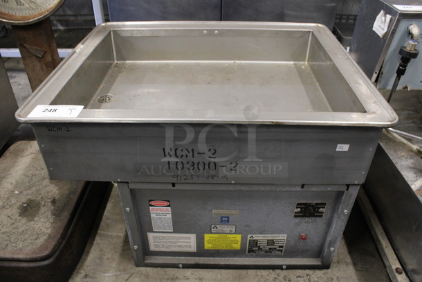 Atlas Metal Model WCM-2 Stainless Steel Commercial Cold Pan Drop In. 115 Volts, 1 Phase. 29.5x24x20. Tested and Working!