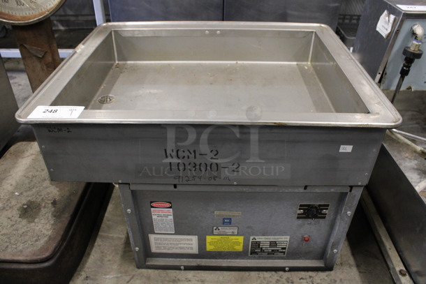Atlas Metal Model WCM-2 Stainless Steel Commercial Cold Pan Drop In. 115 Volts, 1 Phase. 29.5x24x20. Tested and Working! - Image 1 of 5