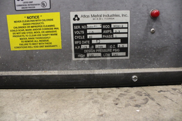 Atlas Metal Model WCM-2 Stainless Steel Commercial Cold Pan Drop In. 115 Volts, 1 Phase. 29.5x24x20. Tested and Working! - Image 4 of 5
