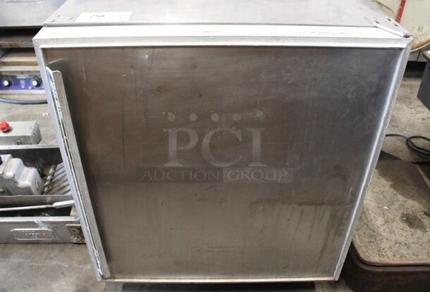Silver King Model SKUCF7F Stainless Steel Commercial Single Door Undercounter Freezer on Commercial Casters. 1 Caster Needs To Be Reattached. 115 Volts, 1 Phase. 27x28x32. Tested and Temps at 34 Degrees! - Image 1 of 5