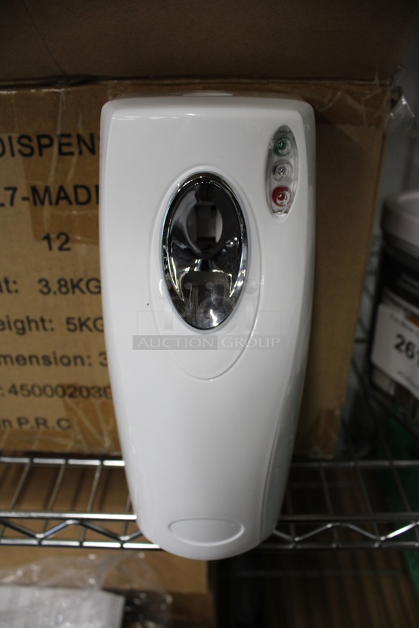 11 BRAND NEW IN BOX! White Metered Dispensers. 3.5x3.5x9. 11 Times Your Bid! - Image 1 of 3