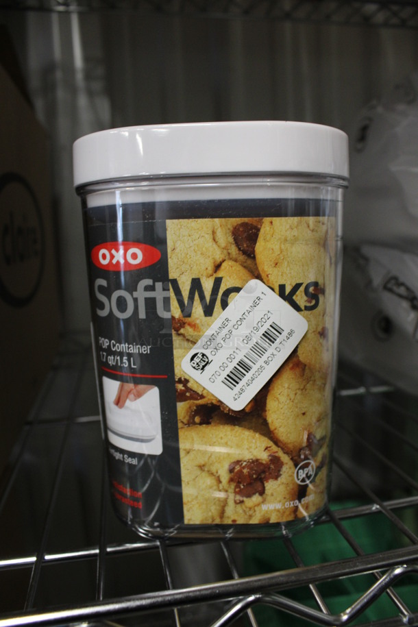 BRAND NEW! Oxo Clear and White Poly Container. 4.5x6.5x6.5 - Image 3 of 3