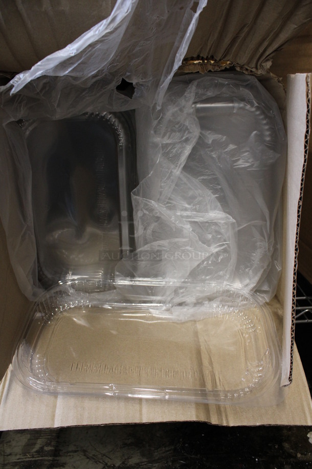BRAND NEW IN BOX! Clear Plastic Lids! 