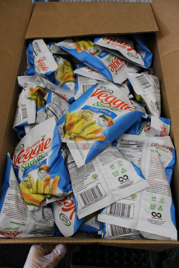 ALL ONE MONEY! Lot of 3 Boxes of Individual Zesty Ranch Veggie Straw Bags!