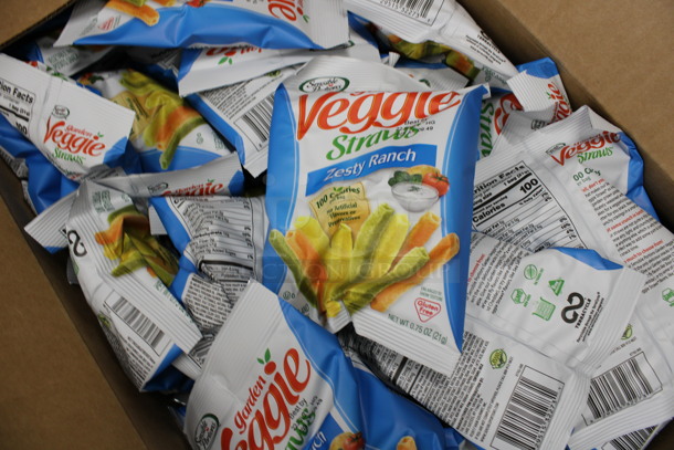 ALL ONE MONEY! Lot of 3 Boxes of Individual Zesty Ranch Veggie Straw Bags! - Image 2 of 4