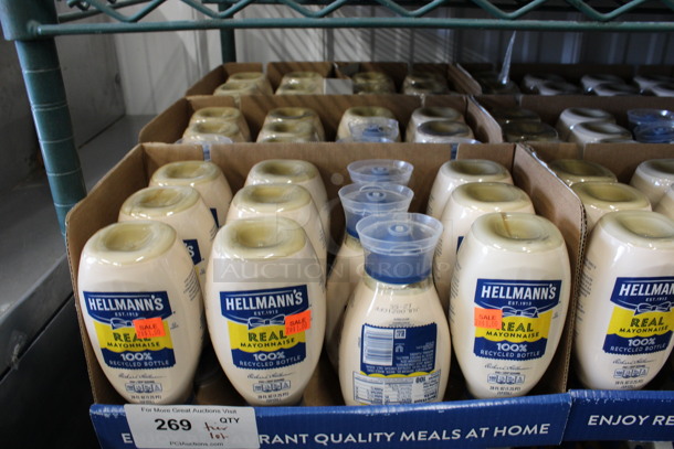 ALL ONE MONEY! Lot of 9 Boxes of Hellman's Real Mayonnaise Bottles!  - Image 2 of 5