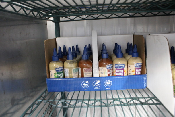 ALL ONE MONEY! Lot of 7 Boxes of Hellman's Creamy Bourbon BBQ Sauce and Roasted Garlic Bottles!  - Image 3 of 5